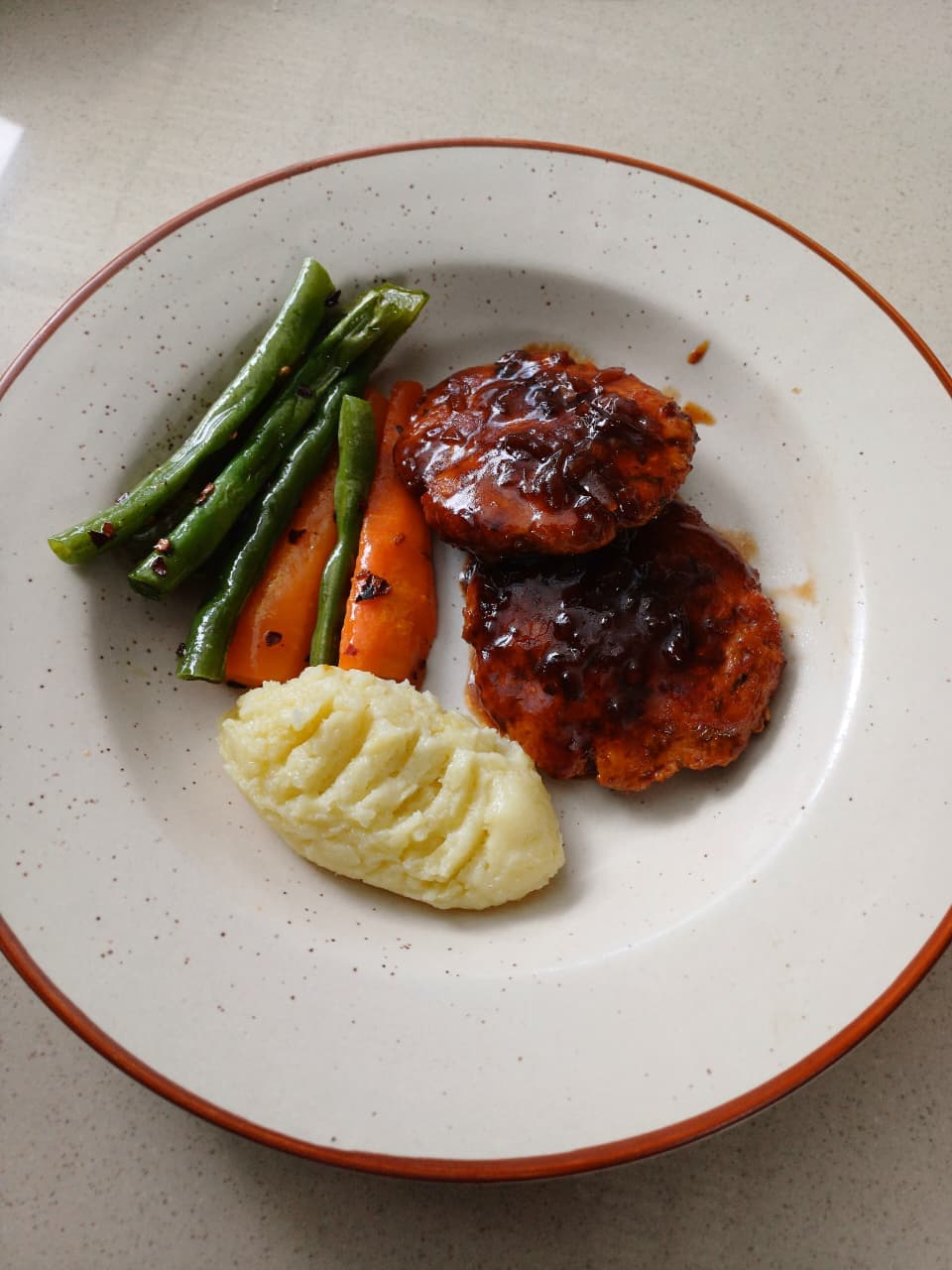 Mashed Potatoes & Chicken Patties